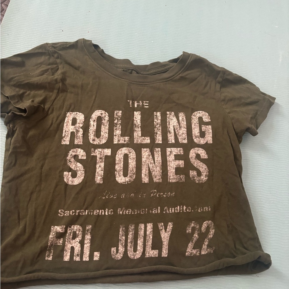 Urban Outfitters Rolling Stones Tee - Olive size medium - Picture 3 of 5